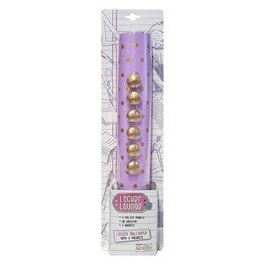 Locker Lounge™ Dotted Wallpaper With Magnets, Pack Of 2 sheets - purple & gold